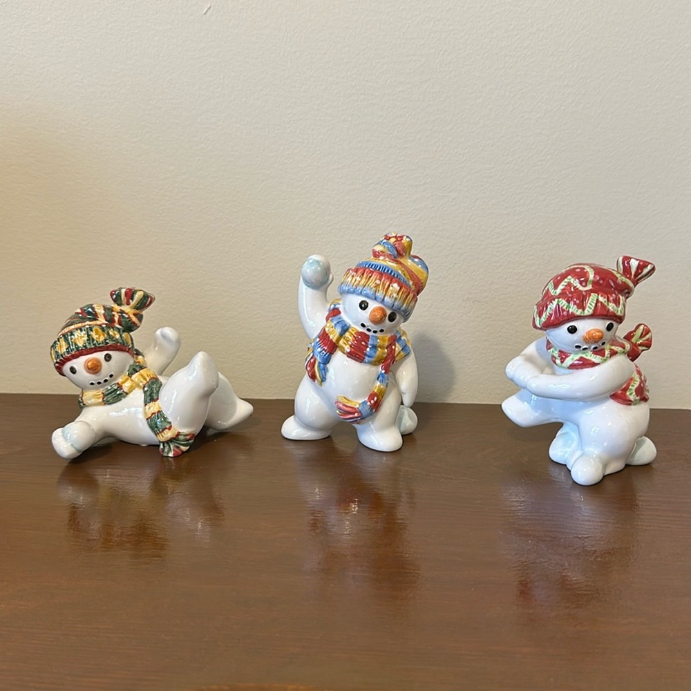 Fitz and Floyd The Flurries Tumblers - Snowballs